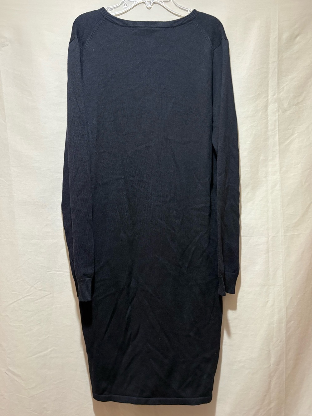 Ralph Lauren NWT Black V-Neck Sweater Dress Size L - Picture 5 of 7